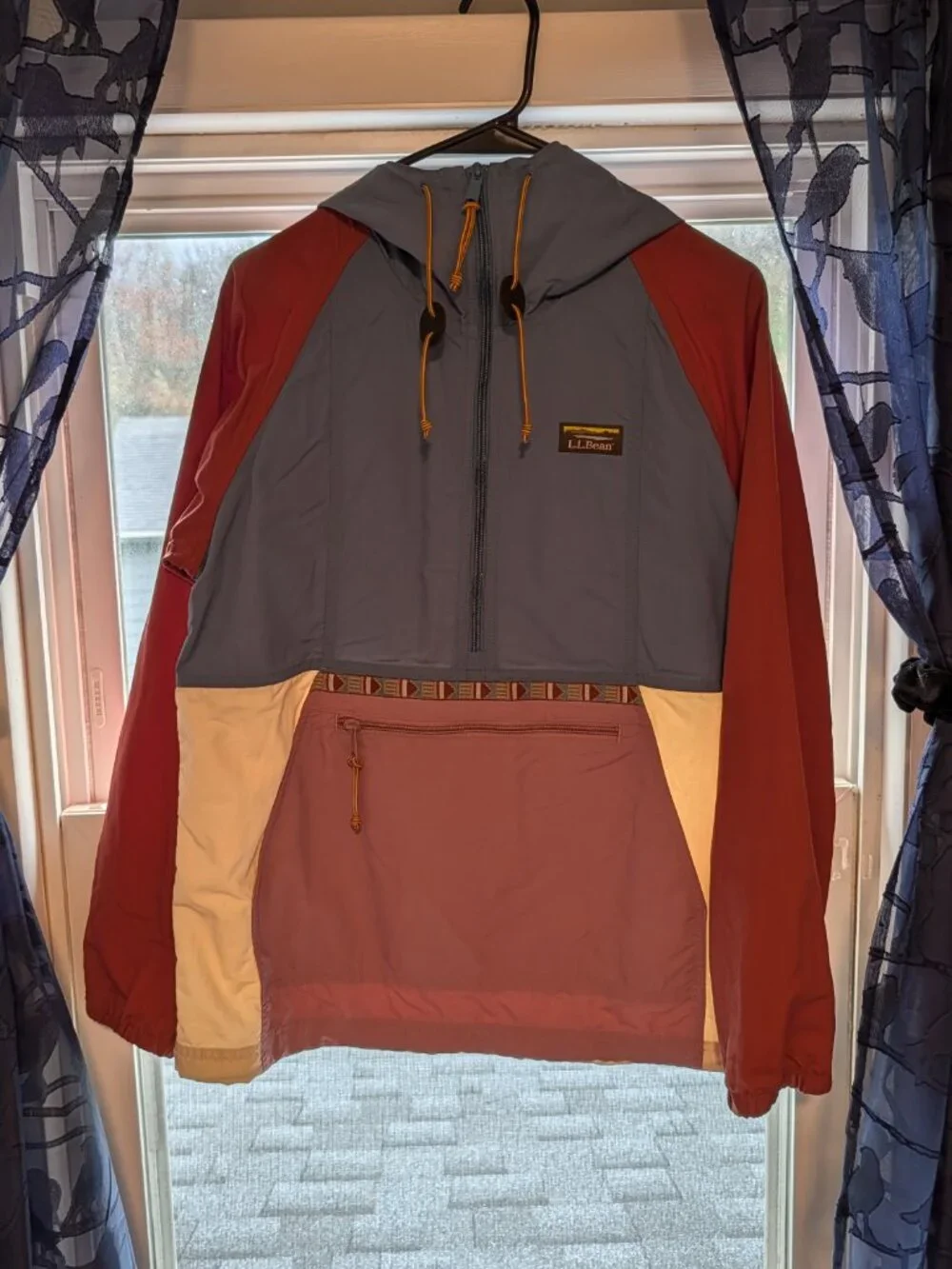 L.L. Bean Women's Mountain Classic Anorak, Multi-Color Size Small - Picture 2 of 6